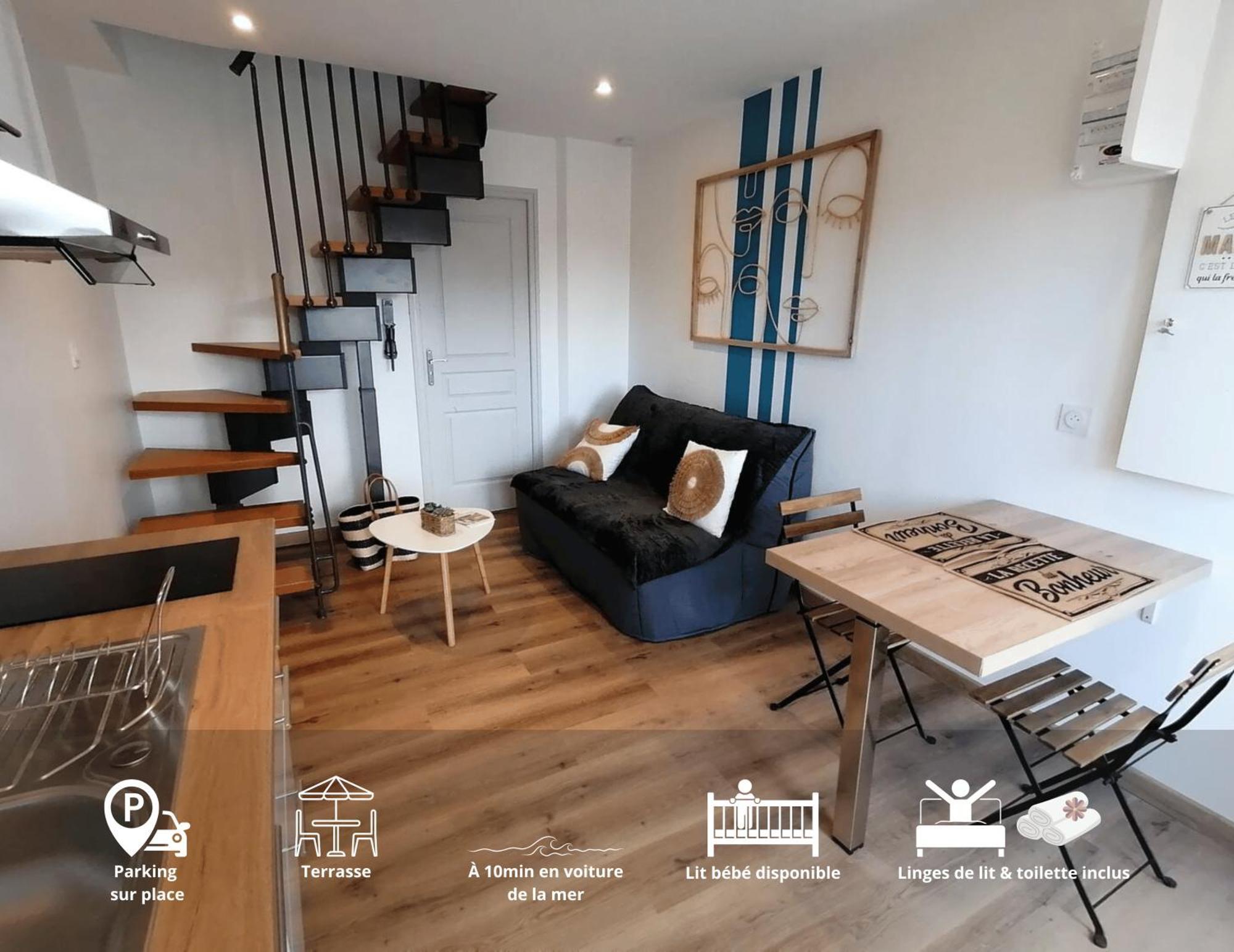 Les Pommiers Duplex Cosy Tout Confort Dans Maison Neuve Avec Terrasse Entree Independante 5 Mn De Bayeux Et 10 Mn Plage Du Debarquement Sommervieu 外观 照片